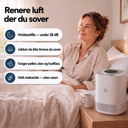 ArcticAir™ - Renere soveromsluft & et friskere soverom å våkne i