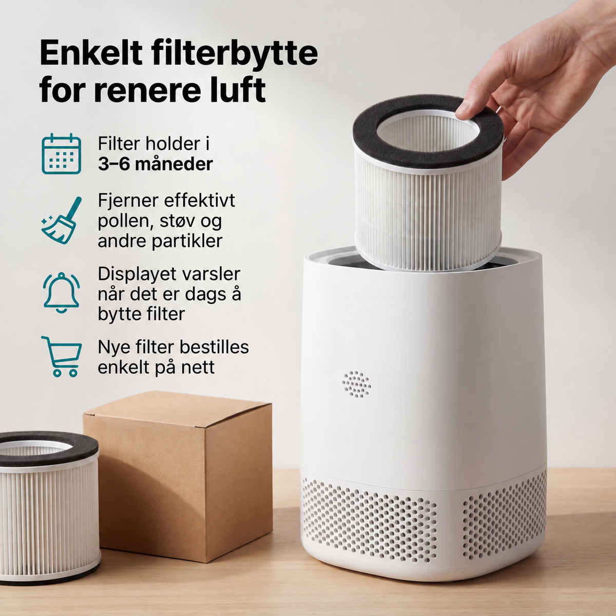 ArcticAir™ - Renere soveromsluft & et friskere soverom å våkne i