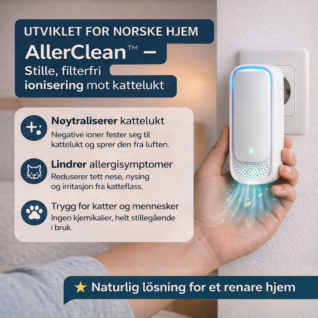 AllerClean™ – Nøytraliser vond kattelukt umiddelbart